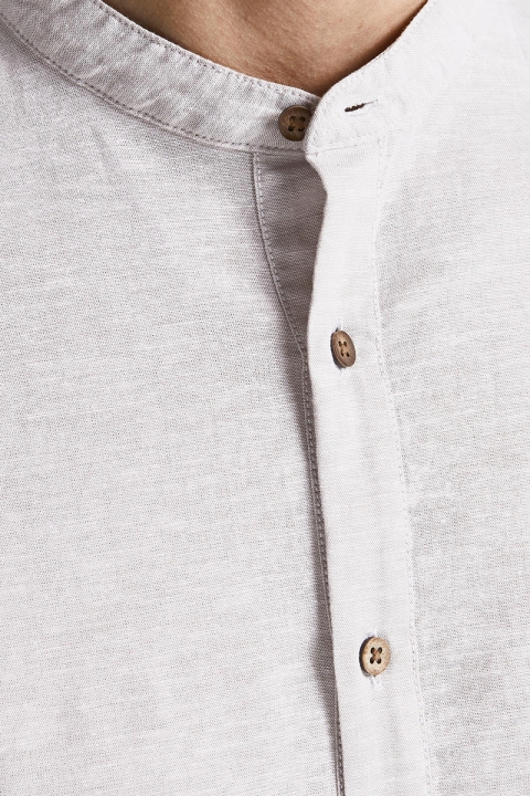 Jack & Jones JPRBLASUMMER HALF PLACKET SHIRT L/S SN Crockery