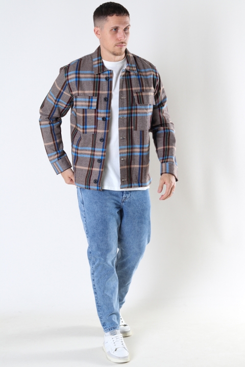 Denim project Check Pocket Jacket Check 3 Brown