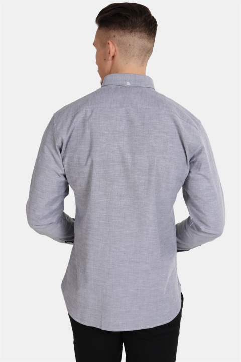 Clean Cut Oxford Plain Skjorta Grey