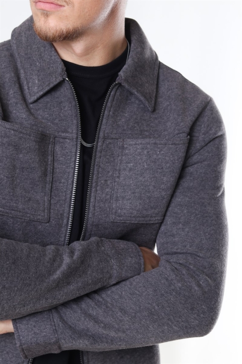 Jack & Jones Dawn Sweat Jacka Grey Melange