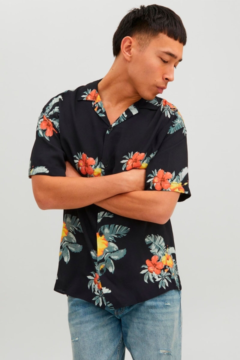 Jack & Jones Luke Flores Resort Shirt SS Tap Shoe