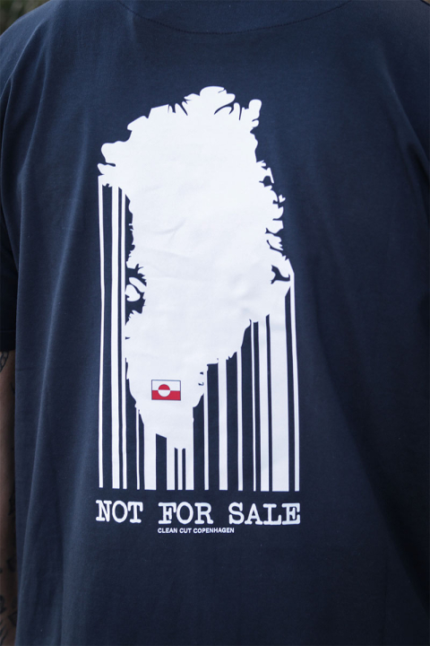 Clean Cut Copenhagen Not For Sale Greenland T-shirt Black