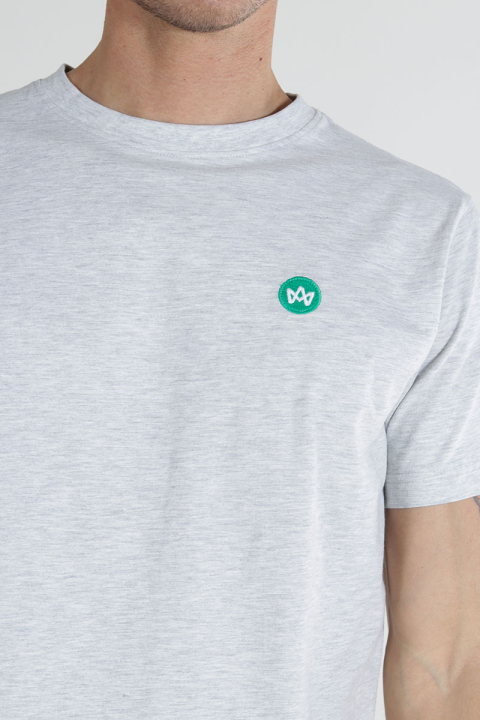 Kronstadt Timmi Organic/Recycled t-shirt Lt Grey Mix