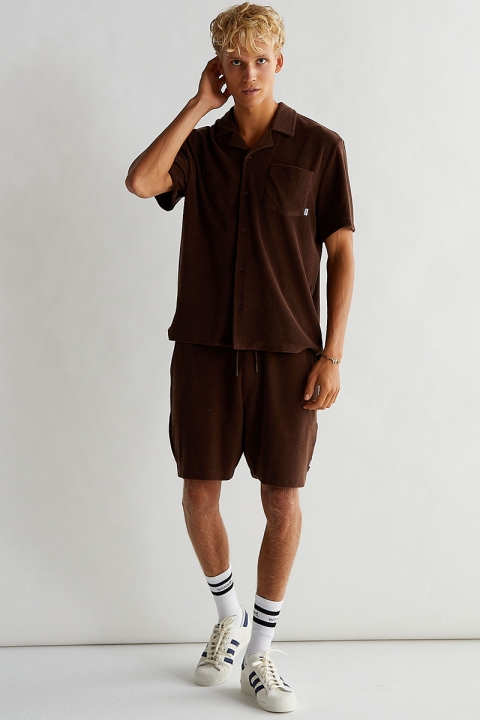 Woodbird Mays Towel Shirt Brown