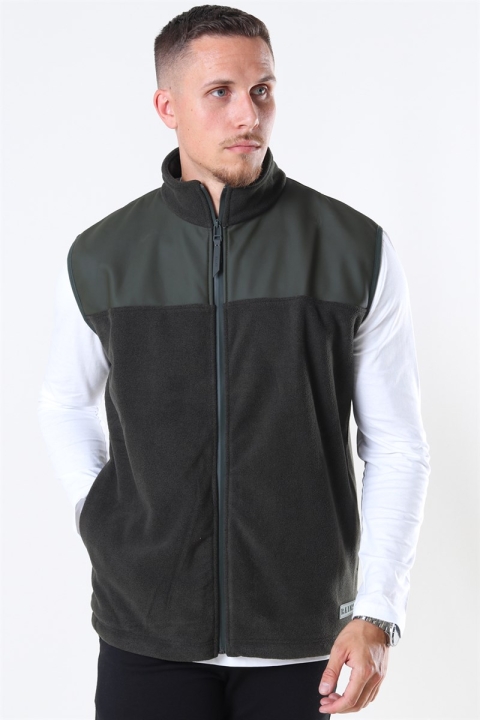 Rains Fleece Vest Green