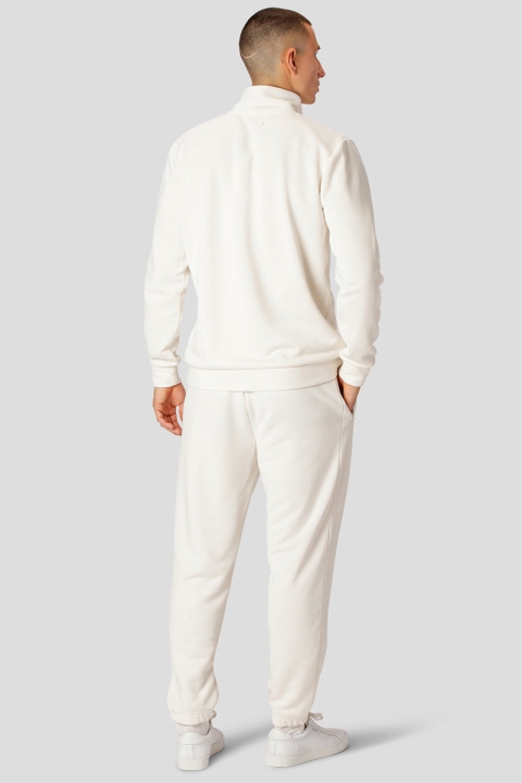 Clean Cut Copenhagen Justin Track Half Zip Ecru