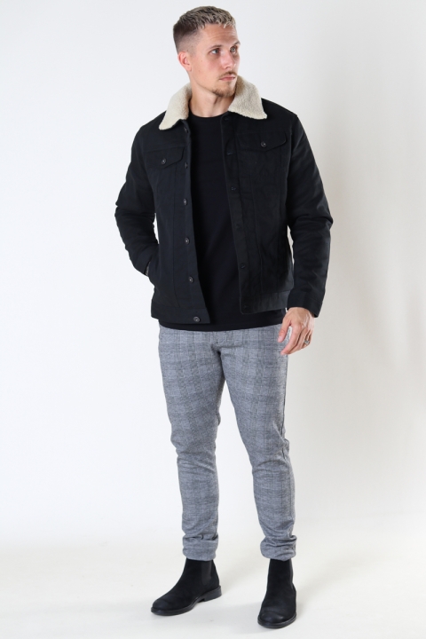 Jack & Jones JJIALVIN JJSHERPA TWILL AKM SN Black