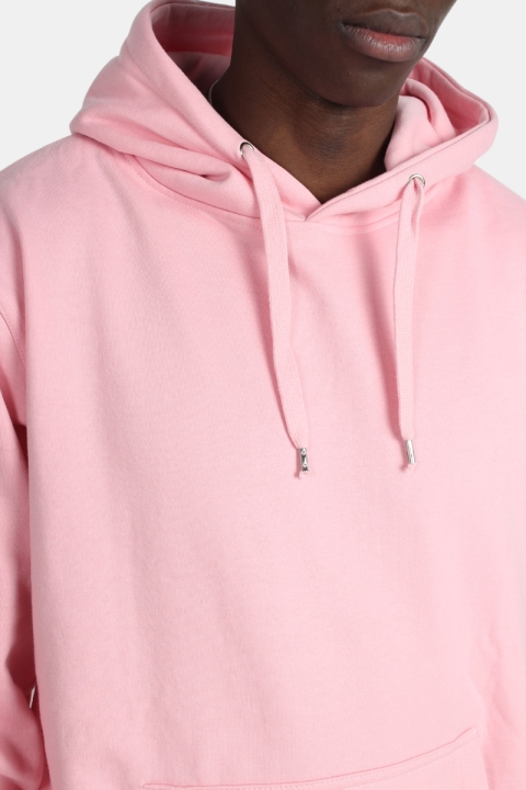 Basic Brand Hooded Tröja Light Red