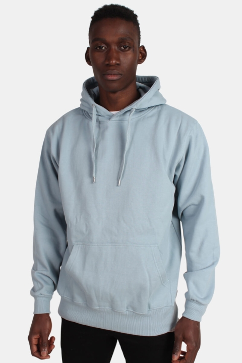 Basic Brand Hooded Tröja Dusty Blue