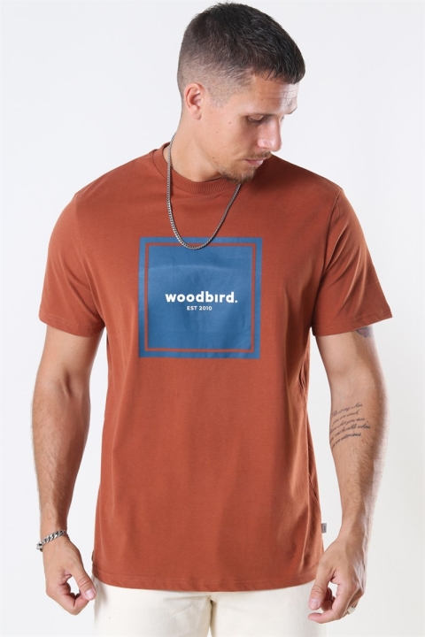 WoodBird Our Box Jubi T-shirt Clay Brown