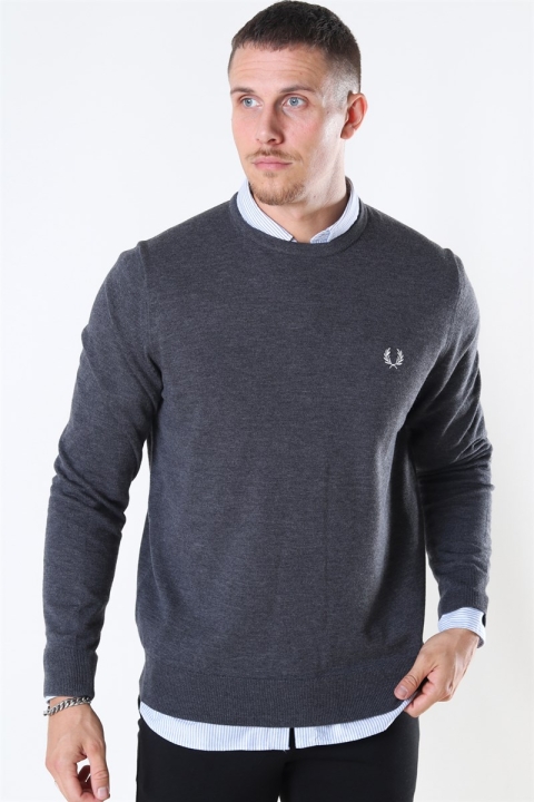 Fred Perry Classic CN Sticka Graphite Marl