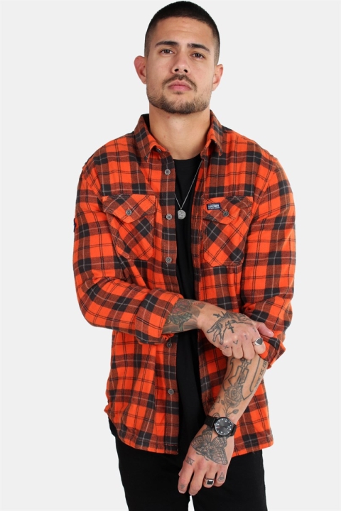 Superdry Rookie Ridge Skjorta Broken Twill Orange