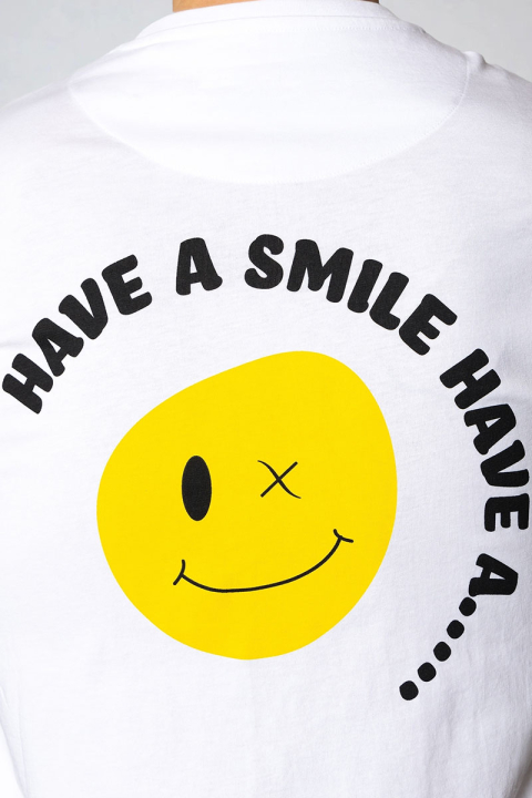 Clean Cut Copenhagen Smile T-shirt White
