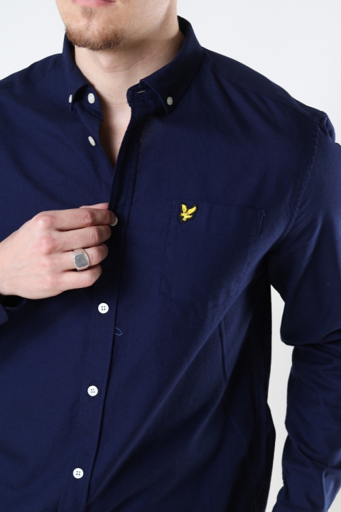 Lyle & Scott Regular Fit Light Weight Oxford Shirt Navy