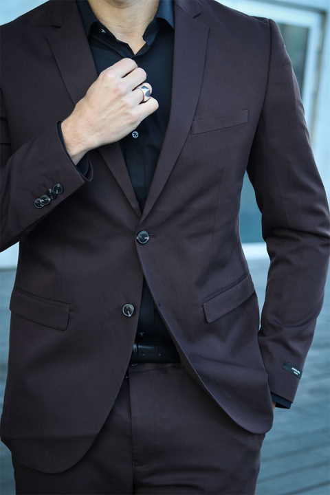 Jack & Jones Franco Kostym Mulch