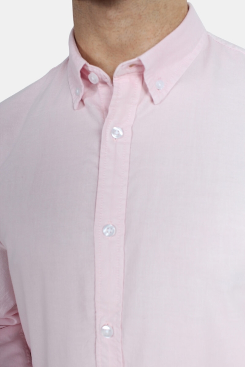 Kronstadt Johan Oxford Dyed Skjorta Pink