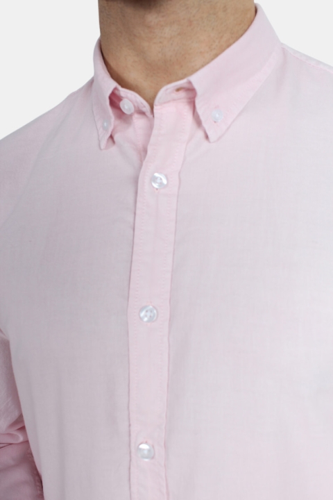 Kronstadt Johan Oxford Dyed Skjorta Pink