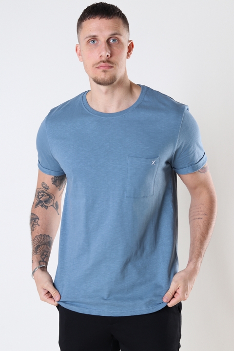 Clean Cut Copenhagen Kolding Organic Tee S/S Dusty Blue