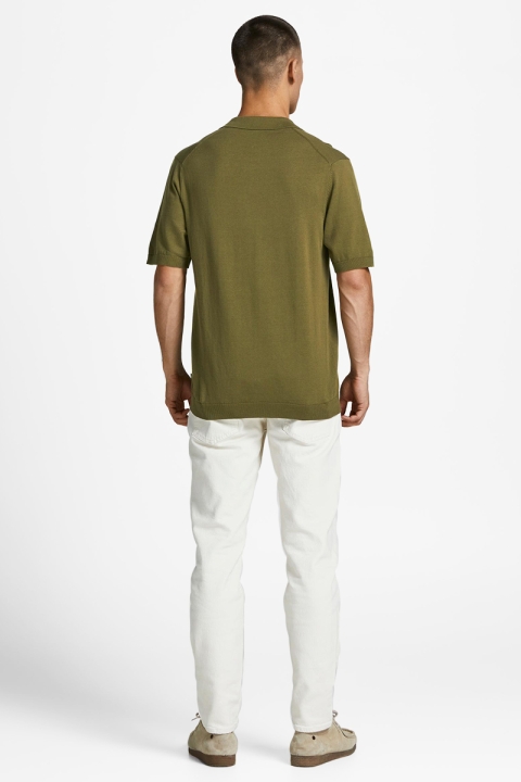 Jack & Jones JPRBLAIGOR KNIT POLO S/S SN Martini Olive