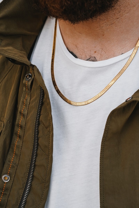 Northern Legacy Herringbone Halsband Gold