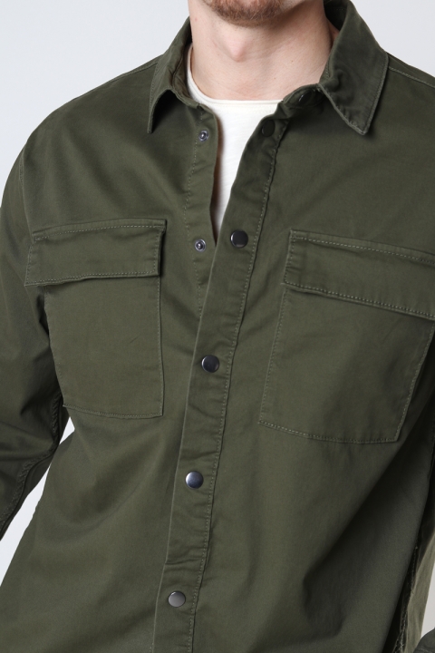 ONLY & SONS ONSCAM OVERSHIRT PG 0742 Olive Night