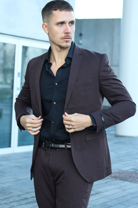 Jack & Jones Franco Kostym Mulch
