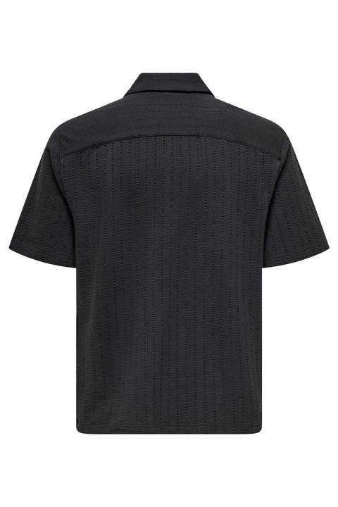 ONLY & SONS Males Regular Fit SS Resort Shirt Black