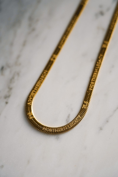 Northern Legacy Herringbone Halsband Gold