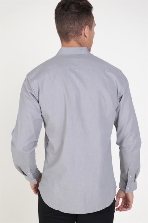Clean Cut Copenhagen Cotton Linen Skjorta Light Grey