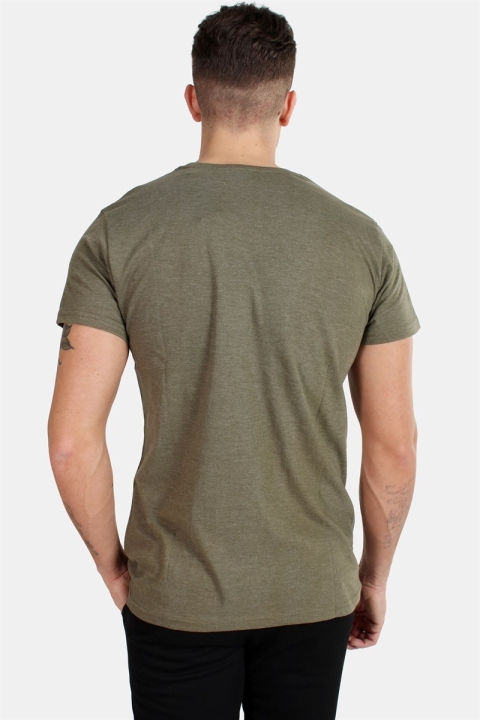 Solid Rock Melange T-shirt Ivy Green