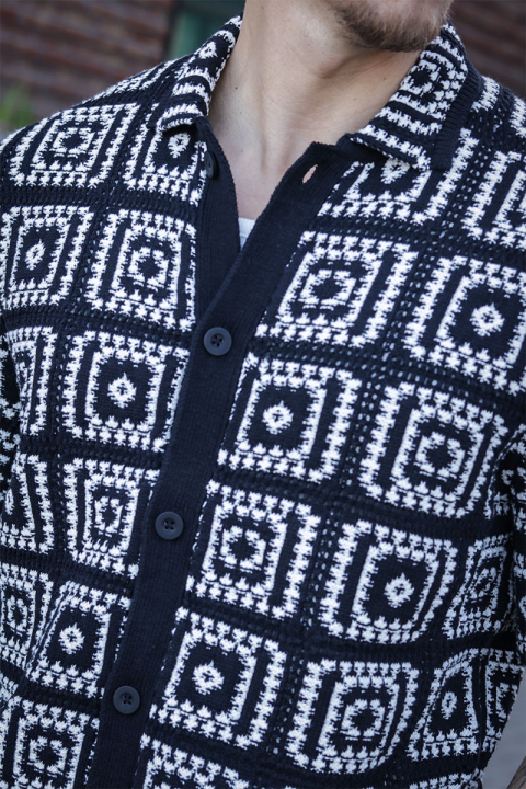 ONLY & SONS Bart Relax SS Knit Shirt Black