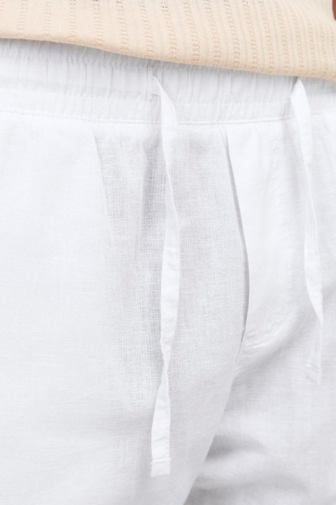 Jack & Jones Kane Summer Linen Jogger Pants Bright White