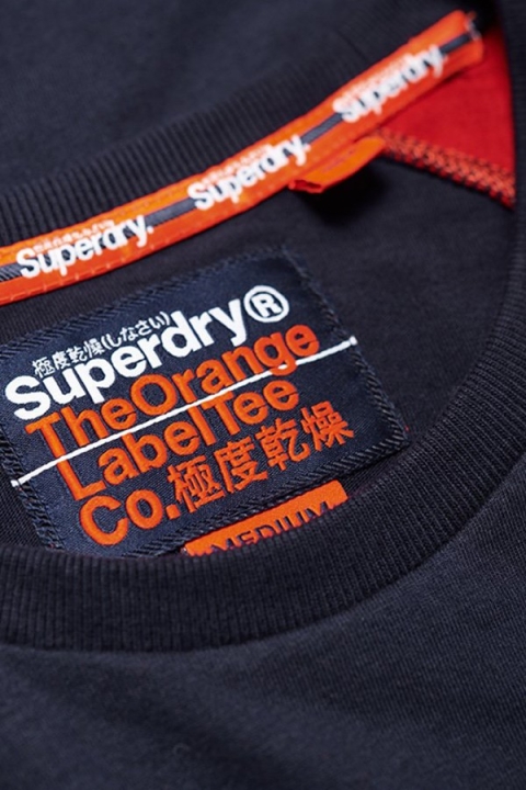 Superdry O L ENG'D Baseball SS T-shirt Beach Navy