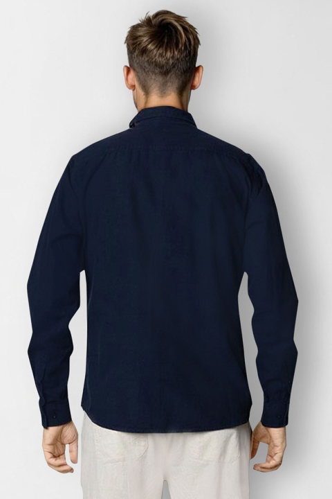 Clean Cut Copenhagen Luca shirt LS Navy