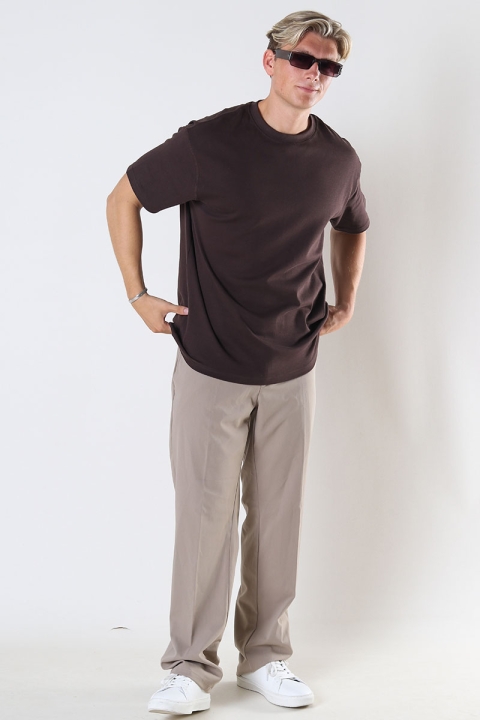 Solid Danton Box Fit Tee Java