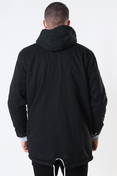 Denim Project Teddy Parka Jacka Black