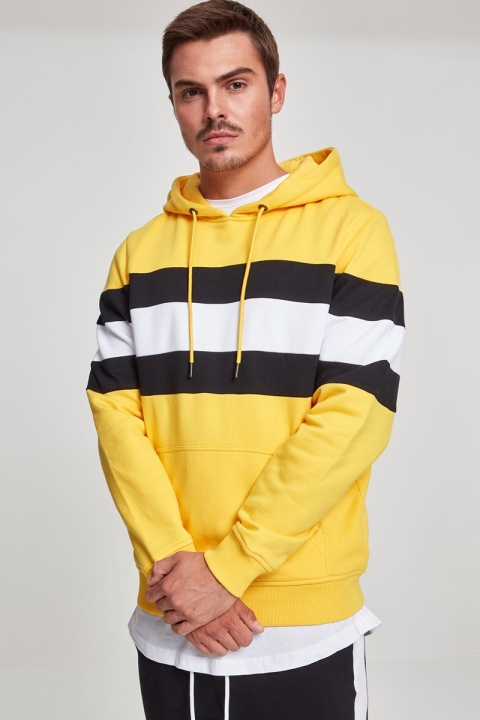 Klockaban Classics Chest Striped Hoodie Chromeyellow/ Black/ White