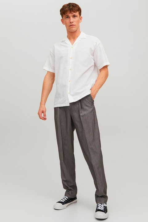 Jack & Jones Summer Linen Resort Shirt SS White