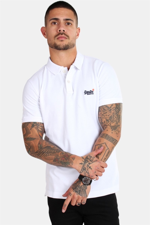 Superdry Classic S/S Pique Polo Optic White