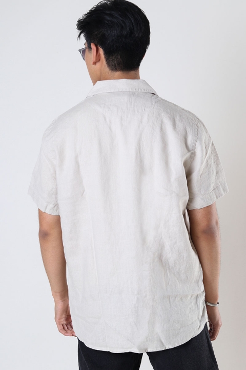 Woodbird Mays Linen Shirt Sand