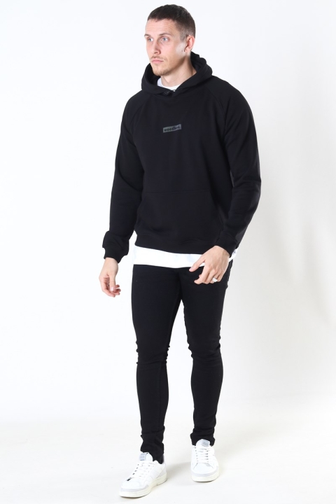 Woodbird Jimmi Split Hoodie Black