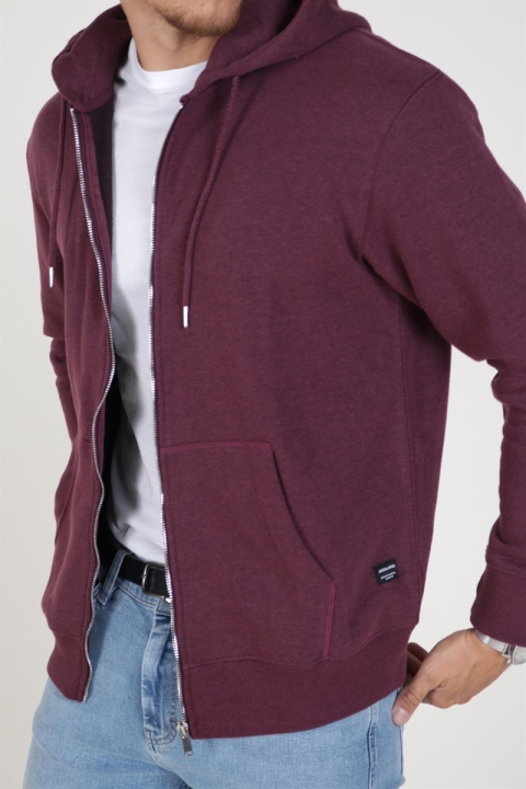 Jack & Jones Soft Sweat Zip Hood Port Royale