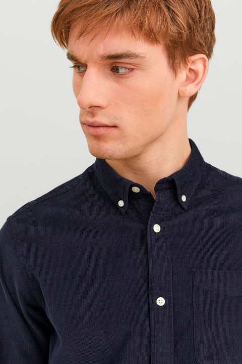 Jack & Jones Classic Cord Shirt L/S Navy Blazer