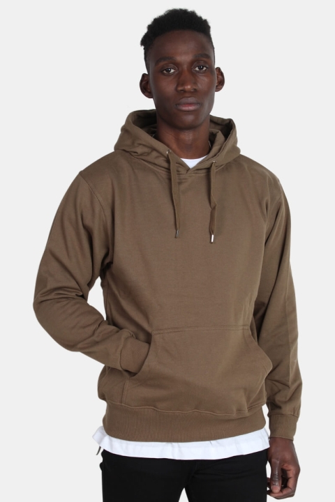 Basic Brand Hooded Tröja Army