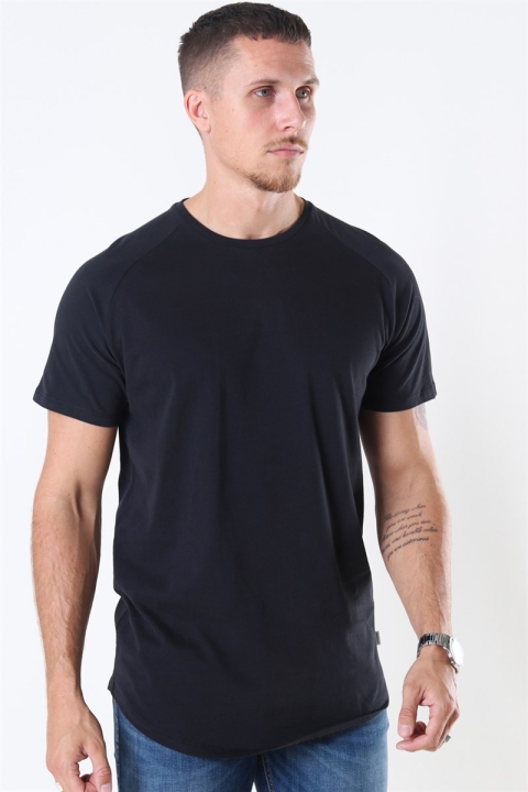 Jack & Jones Curved Tee Black