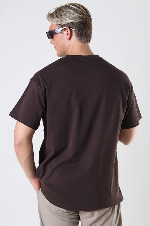 Solid Danton Box Fit Tee Java