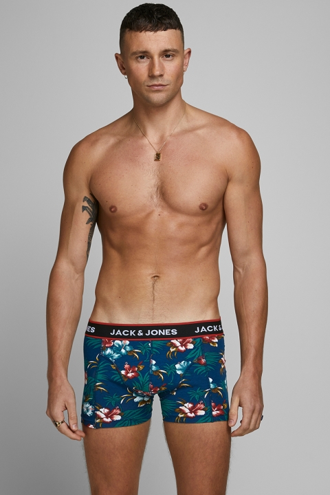 Jack & Jones JACFLOWER TRUNKS 3 PACK.NOOS Black