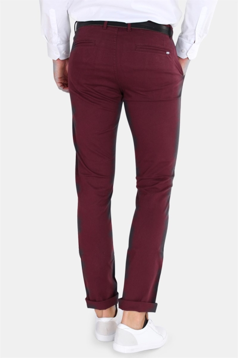 Kronstadt Daniel Stretch Chino Byxor Dark Bordeaux