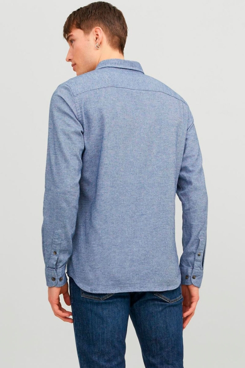 Jack & Jones Classic Melange Shirt L/S Faded Denim