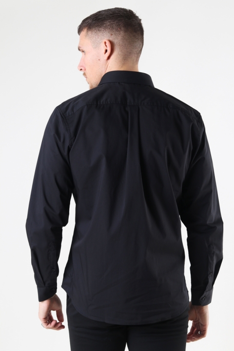 Clean Cut Copenhagen London Stretch Nano Shirt L/S Black